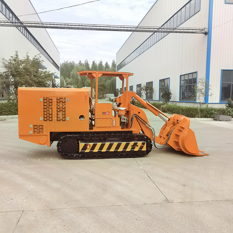 Погрузчик породы с боковой разгрузкой туннеля