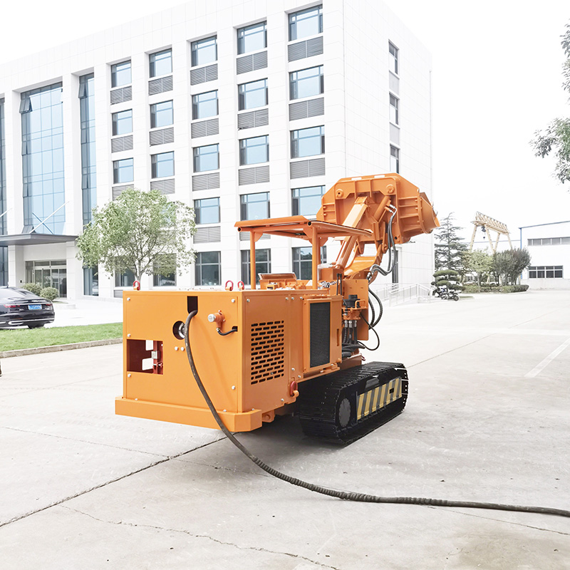 Mini-Steinlader mit seitlicher Entladung