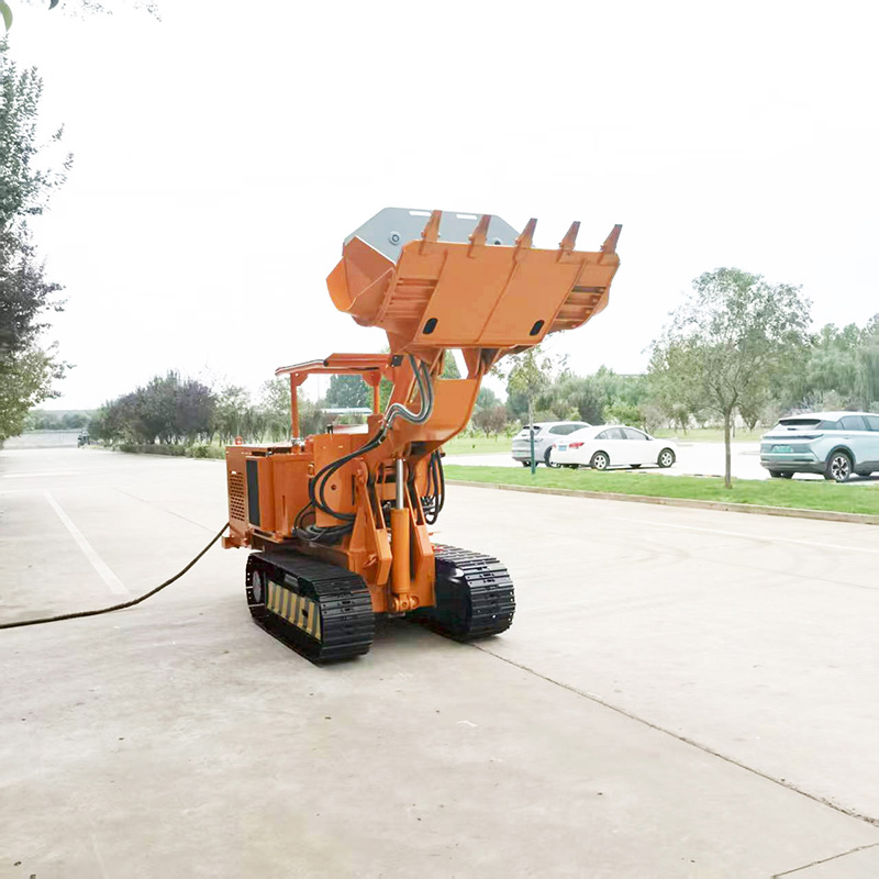 Cargador de rocas de descarga lateral pequeña