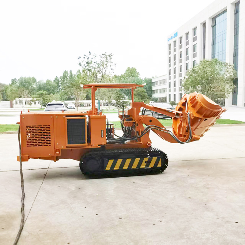 Máy xúc đá dỡ hàng bên hông điều khiển từ xa