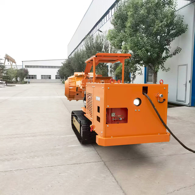 Cargador de rocas de descarga lateral pequeña