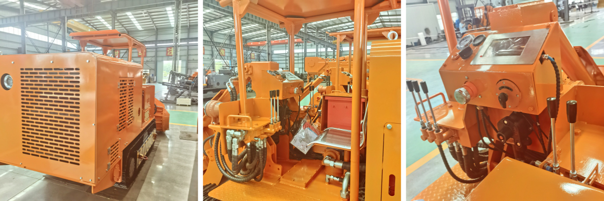 Chargeuse de roches à déversement latéral Chargeuse de roches à déversement latéral