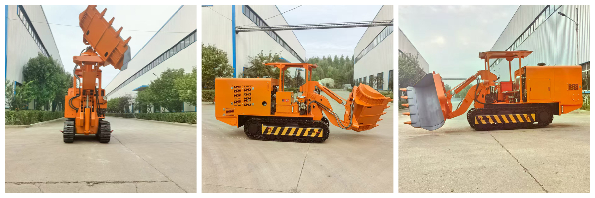 Погрузчик породы с боковой разгрузкой туннеля