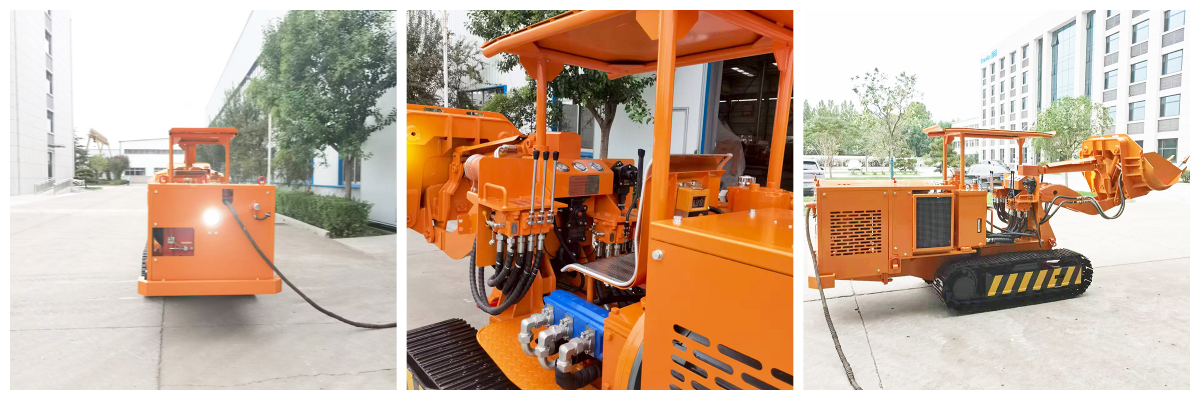 Effizienter Felslader mit seitlicher Entladung