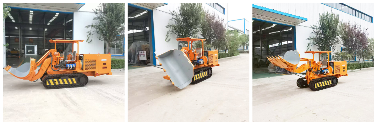 Mittlerer Steinlader mit seitlicher Kippung Mittlerer Steinlader mit seitlicher Kippung